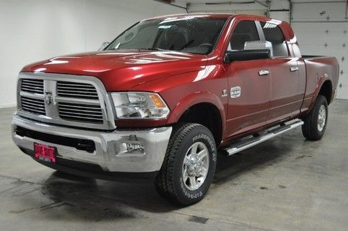 2012 new red dodge mega 4wd diesel premium leather sunroof protection grp nav!!