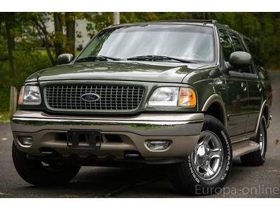 2001 ford expedition eddie bauer 4wd 5.4l v8 67k mile 3rd row rare clean