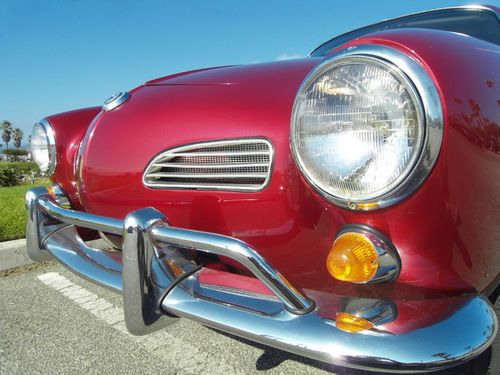 Restored 1969 karmann ghia, california rust free car