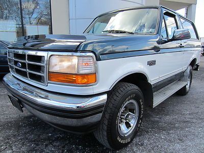 1995 ford bronco xlt suv 5.8l 351 v8 4wd 1-owner pwr all clean lqqk no reserve!!