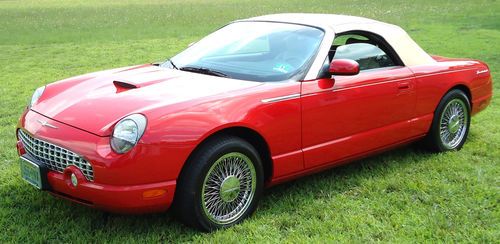 Immaculate! sexy! anniversary edition ford thunderbird! only 5100 miles!!!!!!!!!