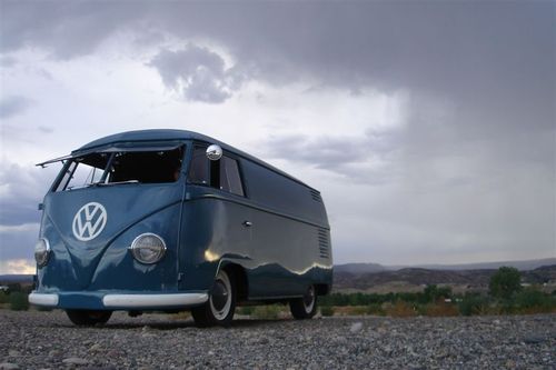 1953 vw barndoor bus restored, 36hp judson, lowered, great driver