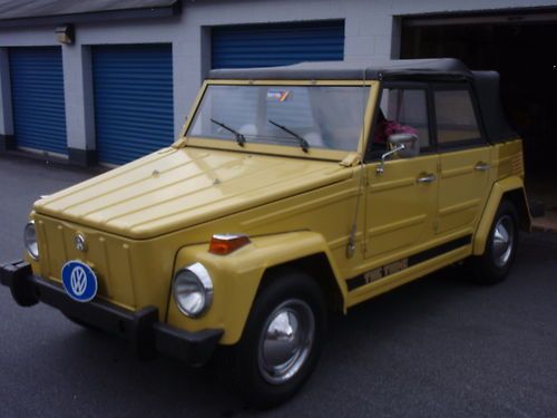 1973 volkswagen thing - convertible - yellow - great condition!!