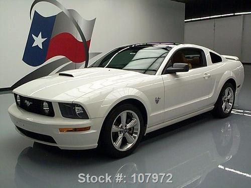 2009 ford mustang gt 5-speed glassback roof leather 57k texas direct auto