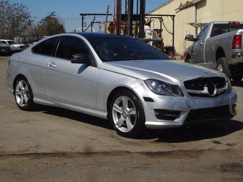 2012 mercedes-benz c250 coupe damaged salvage economical only 16k miles loaded!!