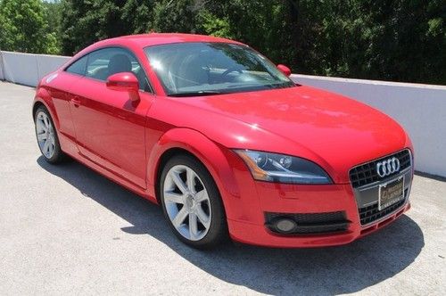 08 navigation 2.0t turbo 37k miles coupe red tan leather we finance texas