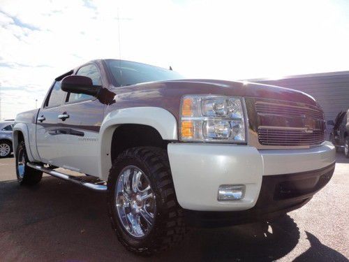 1 owner!! silverado 1500 ltz 4x4 leather 2-tone paint sunroof chrome l@@k