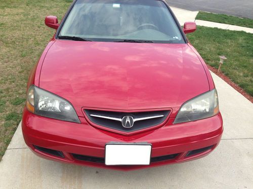 2003 acura cl 3.2l type-s 2-door coupe red clean
