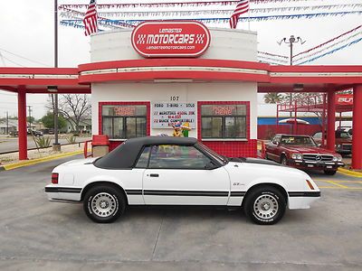1984 ford mustang gt turbo convertible * no reserve! - excellent condition!