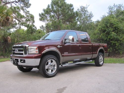 2007 ford f-250 king ranch fx4 4x4 diesel powerstroke low miles clean title