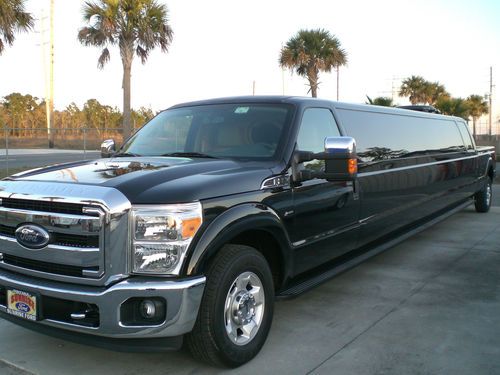 Ford f-350 powerstroke diesel, limousine, pinnacle limo 200" stretch 40ft
