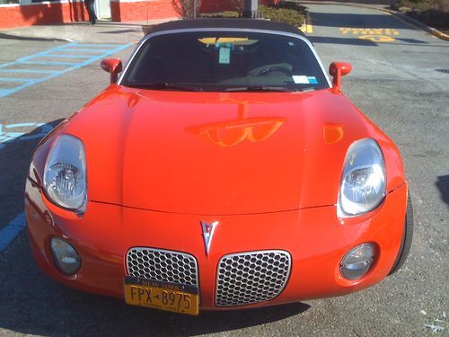 Pontiac solstice convertible 2nd owner clean carfax chrome rims 4 sale by owner