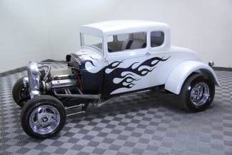 1929 ford 5 window coupe only 575 miles pearl paint with ram jet on 350 ci auto!