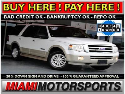 We finance '07 ford suv "1 owner" power 3rd row seats, leather, alloy wheels