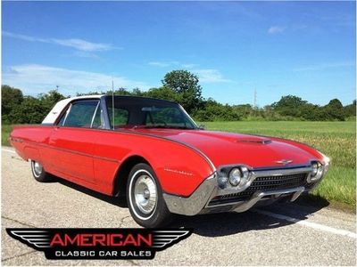 62 t bird coupe 390 automatic a/c ps pb pw very clean paint body interior nice!