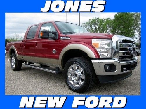 New 2013 ford super duty f-250 4wd crew cab lariat diesel msrp $61110