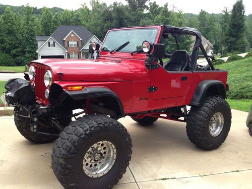 1988 yj jeep (red) a real head-turner! (murrayville, ga)