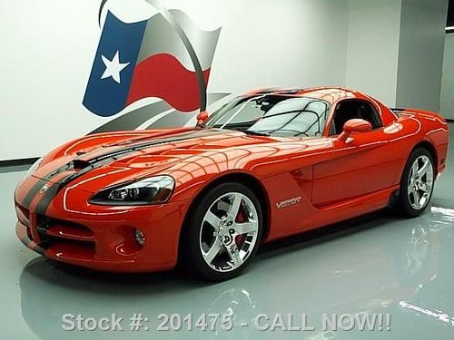 2008 dodge viper srt-10 coupe 600hp nav very orange 19k texas direct auto
