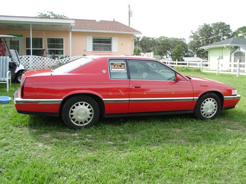 1993 red cadillac eldorado touring coupe 2-door 4.6l northstar engine low miles