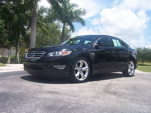 2010 ford taurus sho all wheel driver ecoboost sho performance package black 47k