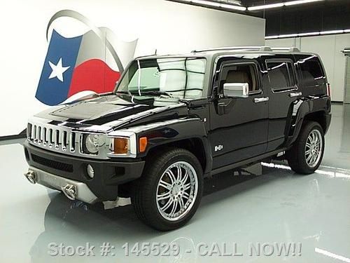 2008 hummer h3 lux 4x4 sunroof heated leather 20's 64k texas direct auto