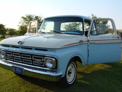 Ford pick up f-100 custom cab 1964 restored originaly. will break necks.