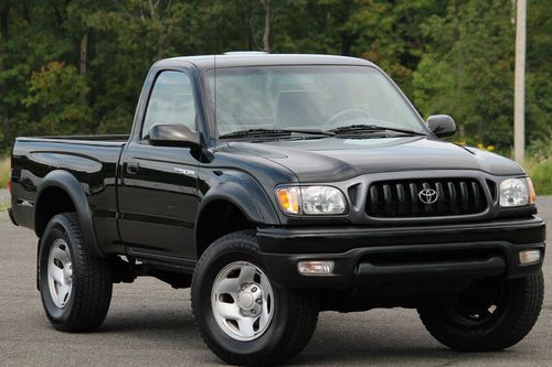 2001 toyota tacoma reg cab 4x4 2.7l auto a/c 1-owner clean autocheck only 68k!