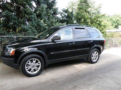 2005 volvo xc90 t6 black, awd,3 row seats,rear air,heated seats, low reserve!