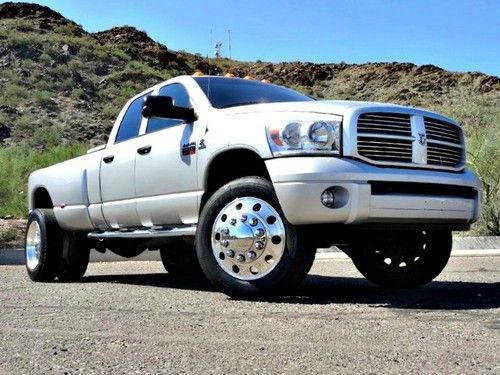 No reserve 08 dodge ram 3500 quad cab 4x4 drw slt sport cummins on 22.5's navi