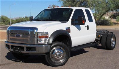 **no reserve* 2008 ford f450 f550 diesel super cab dually cab &amp; chassis az clean