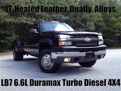 Lt heated leather billet aluminum wheels duramax turbo diesel 4x4 allison auto