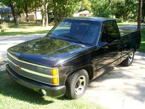 1991 chevrolet c/k pickup 1500 454 ss 67k miles black custom tinted tonneau