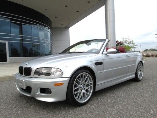 2003 bmw m3 convertible only 56k miles red leather 19" wheels stunning condition