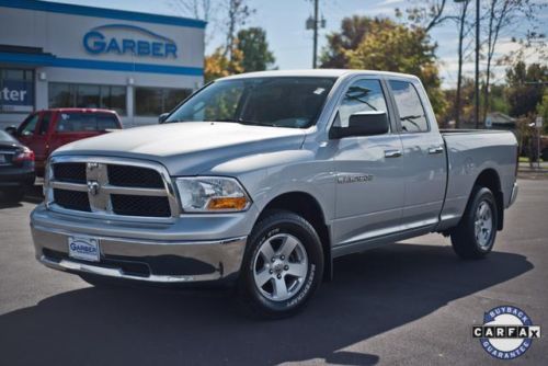 Dodge ram slt ethanol truck 1500 4x4 towing hitch new tires silver no rust