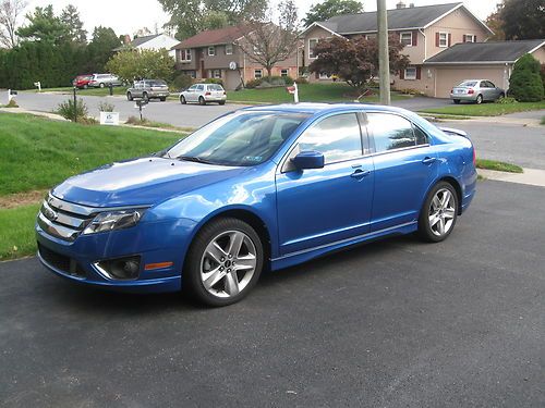 2011 ford fusion sport, 1 owner , blue flame metallic
