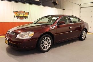 2007 buick lucerne v6 heated leather chrome wheels red lux pack extremely clean