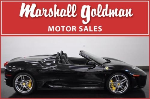 2008 ferrari f430 spider in black with black leather interior  only 8600 miles
