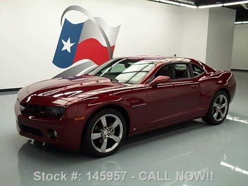 2010 chevy camaro 2lt rs 6-spd heated leather 20&#039;s 36k texas direct auto