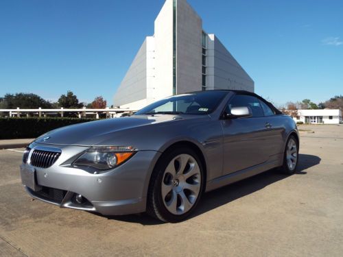 2007 bmw 650i base convertible dealer serviced hard loaded clean carfax