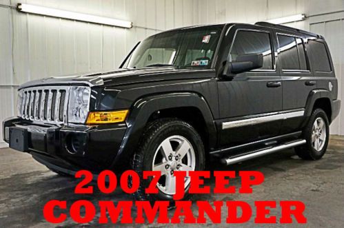 2007 jeep commmander v6 three rows one owner leather loaded wow nice clean!!