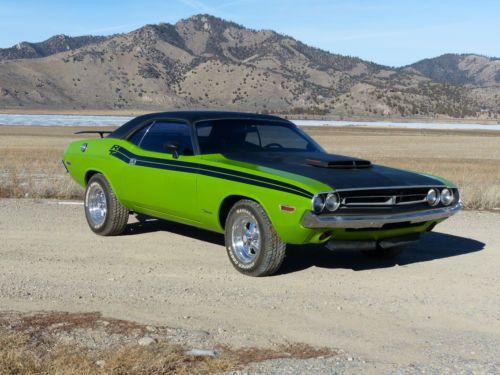 1971 dodge challenger r/t sassy grass green 340 tribute low reserve