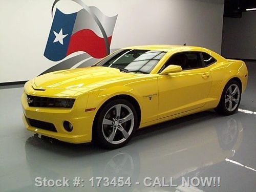 2010 chevy camaro 2ss rs 6speed htd leather 20&#039;s 27k mi texas direct auto
