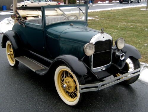 1929 orig.flathead 4 cyl runs &amp; drives,manual trans,conv.rumble seat,wirewheels,