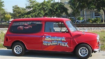 Florida very rare 1964 morris mini right hand drive nascar panel van get noticed