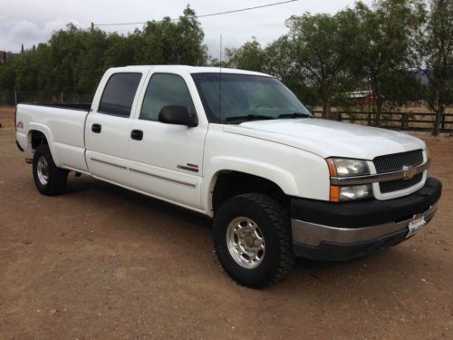 2004 chevrolet silverado 2500 hd ls crew cab pickup 4-door 6.6l duramax diesel