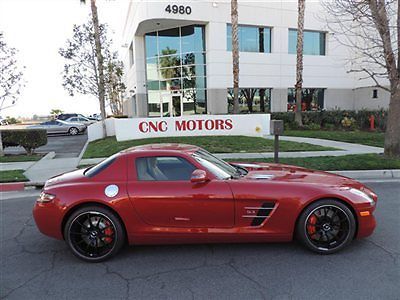 2012 mercedes benz sls amg coupe in le mans red / only 2,882 miles / 2 in stock