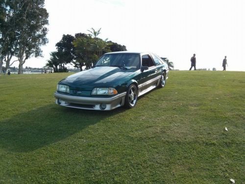 1990 ford mustang gt hatchback california car black interior clean reliable