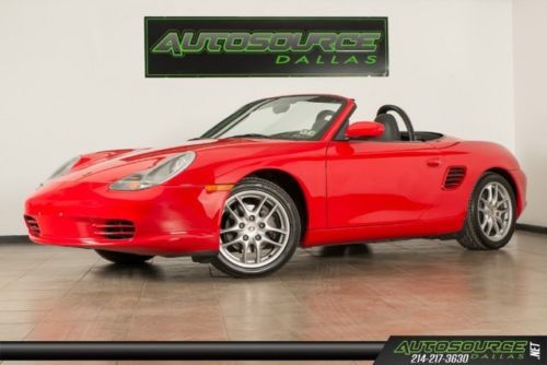2003 porsche boxster cabriolet red new tires