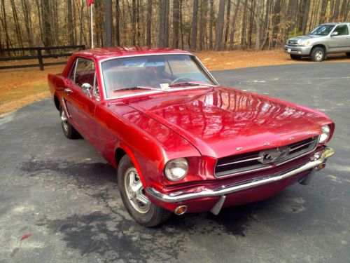 1965 ford mustang coupe-3 speed manual transmission-perfect body and interior