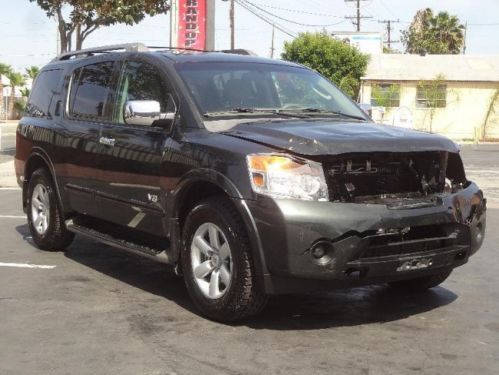 2008 nissan armada se 4wd damaged rebuilder runs! priced to sell export welcome!